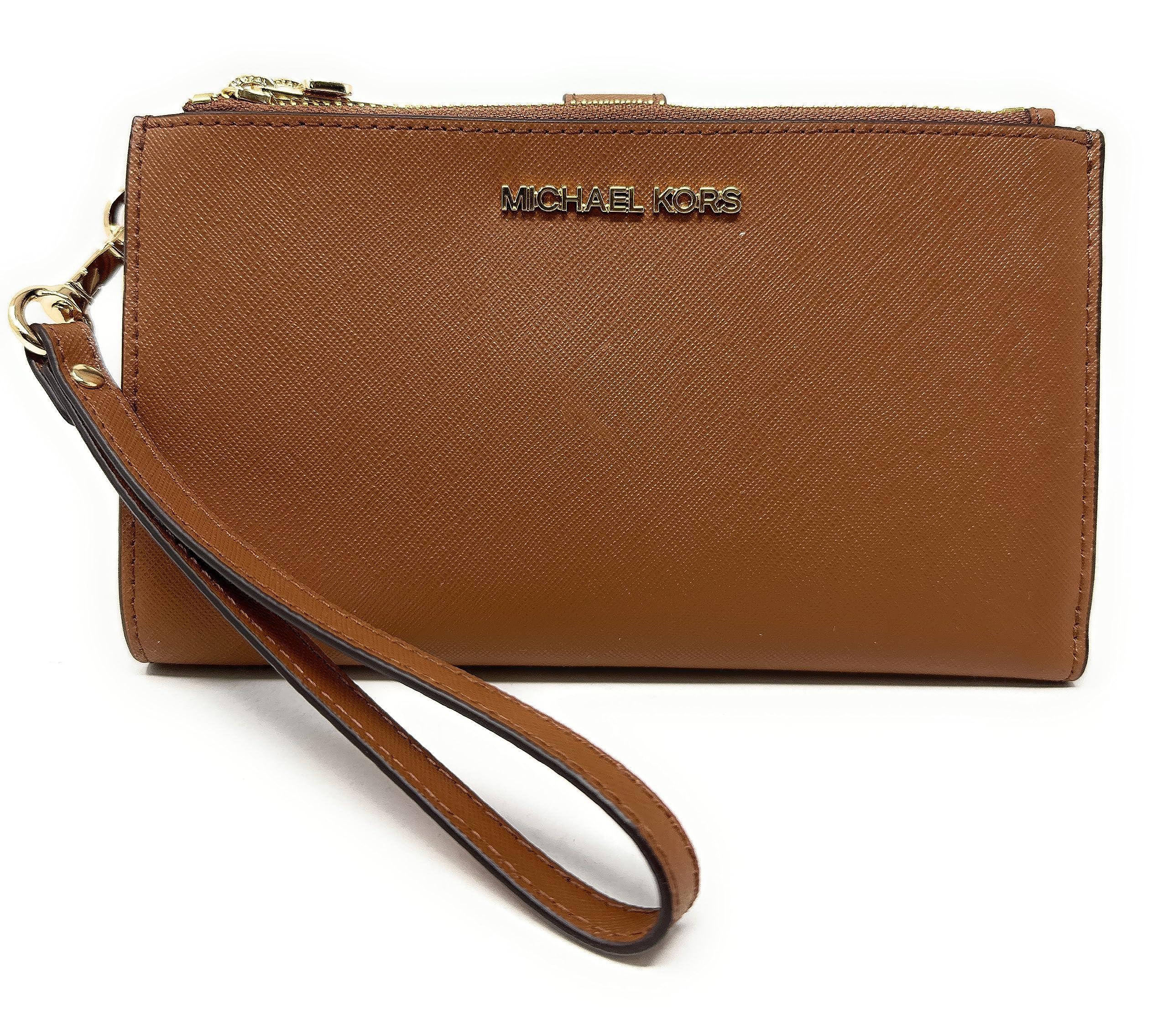Michael kors brown wristlet sale