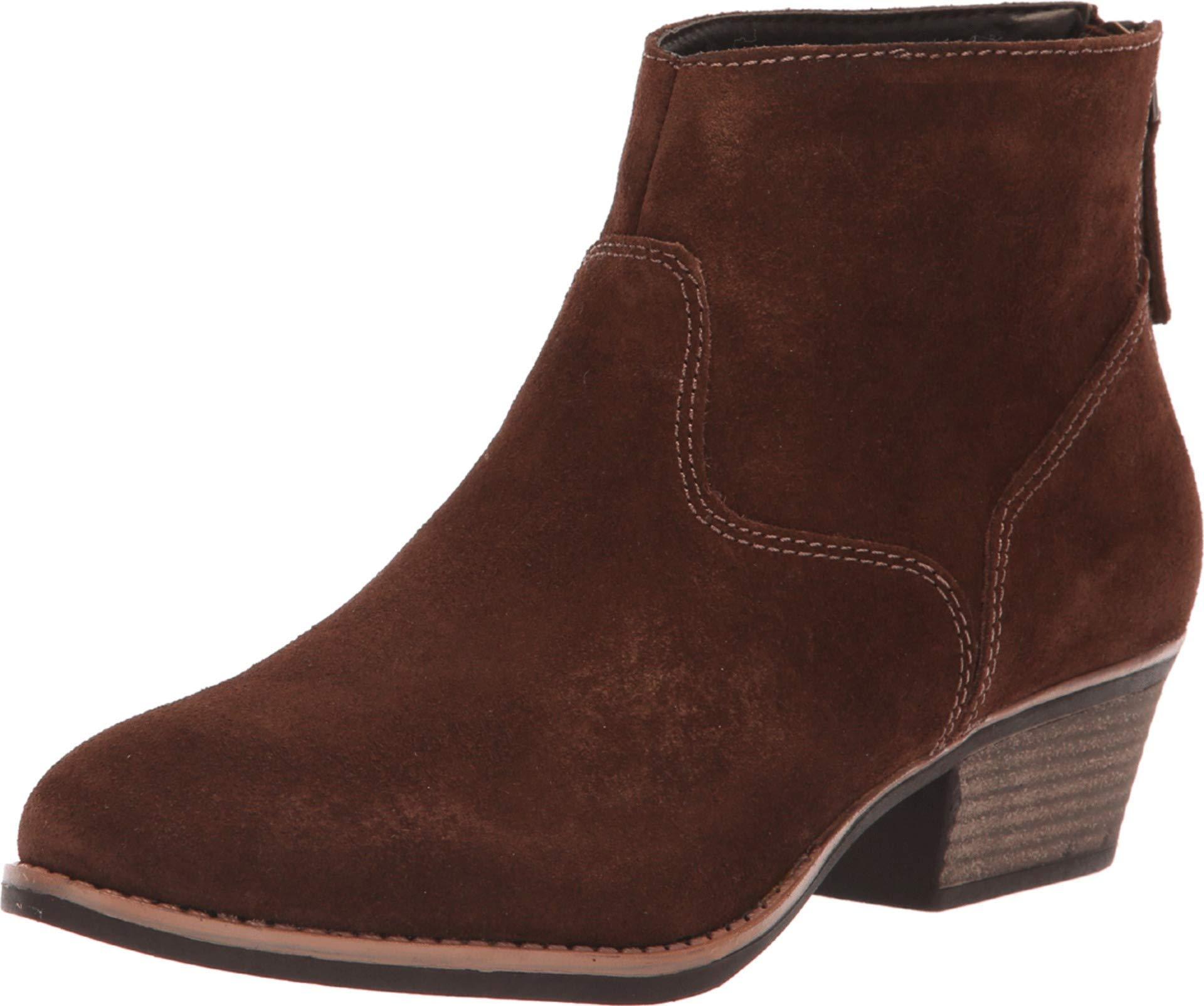 Skechers Suede Lasso-caravel-short Zip-on Ankle Boot in Chocolate ...
