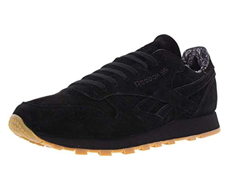 reebok classic leather tdc black