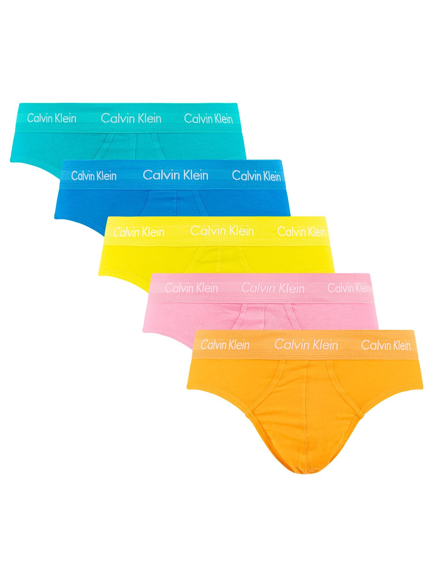 Calvin Klein Pack This Is Love Hip Briefs in Yellow for Men