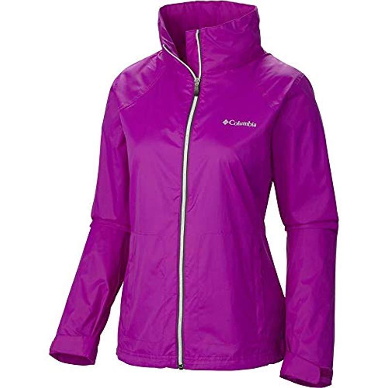 Columbia Switchback Iii Adjustable Waterproof Rain Jacket in Purple Lyst