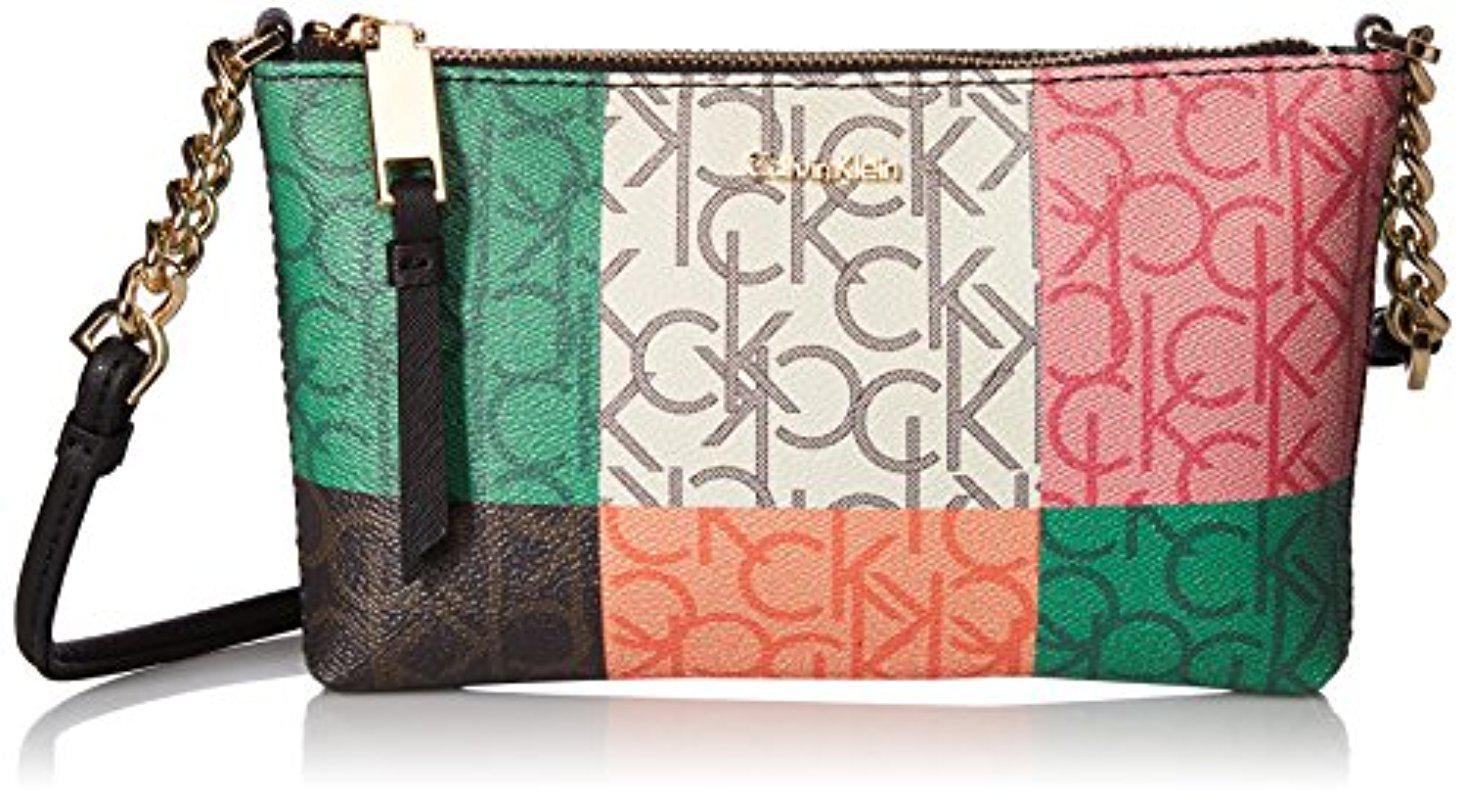 calvin klein hayden monogram crossbody