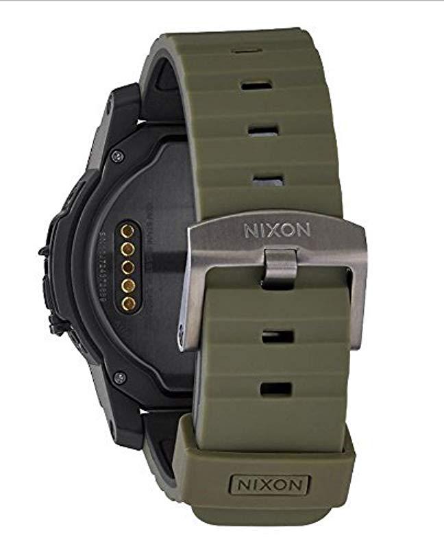 Nixon Mission Action Sports Smartwatch A1167. 10 Atm Water Resistant And  Shock Resistant 's Watch (48mm. Silicone Band) | Lyst