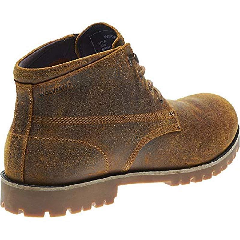 wolverine heritage cort waterproof leather chukka