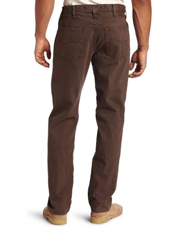 Lee Jeans Male Regular Fit Straight Leg Jean, in Brown for Men | Lyst