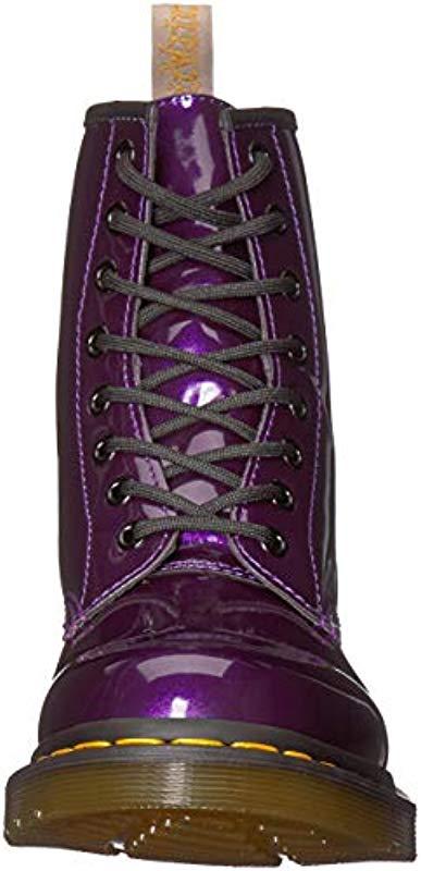 Dr. Martens S Vegan 1460 Chrome Boot in Dark Purple (Purple) - Lyst