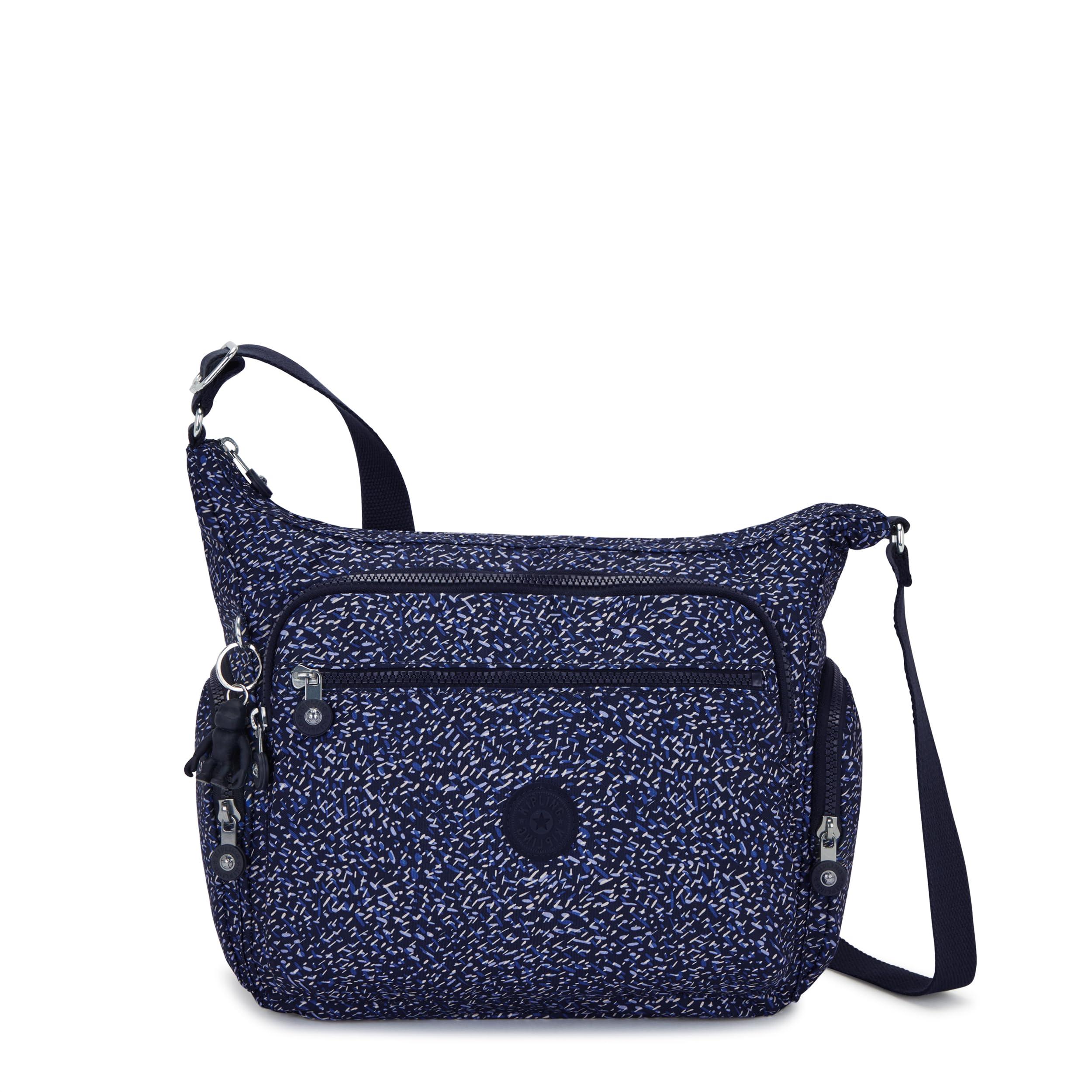 Kipling Gabbie Prt Crossbody Bags in Blue | Lyst