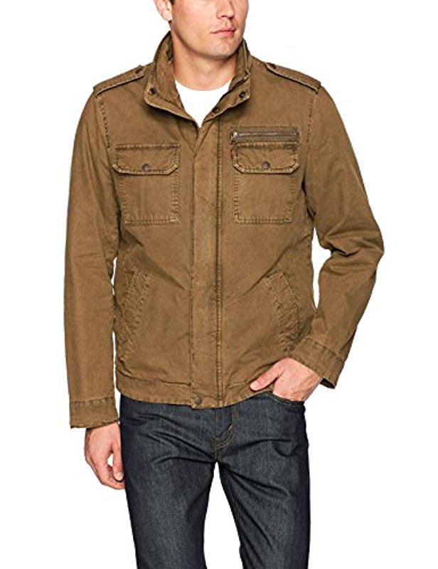 levi's sherpa lined military jacket