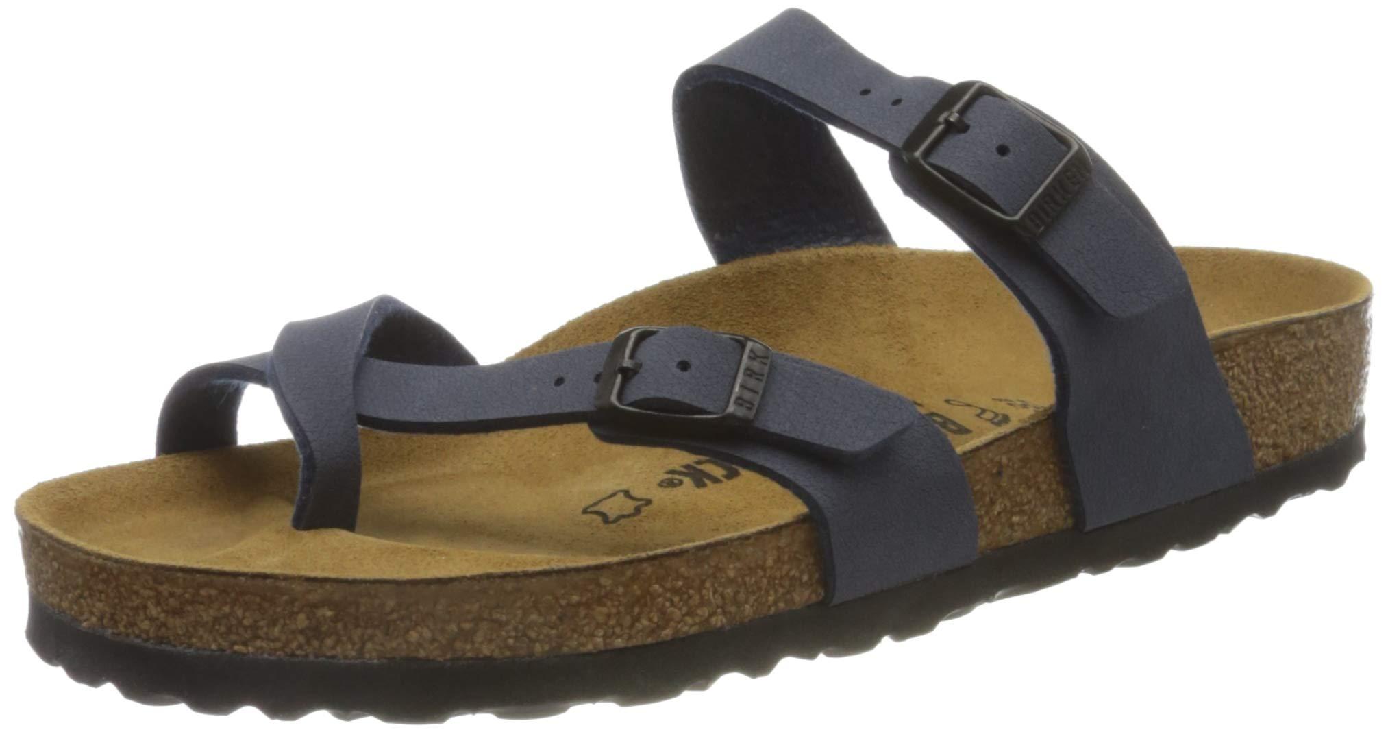 Birkenstock Leather Mayari Birko-flor Sandal in Blue - Blue Marine (Blue) -  Save 72% - Lyst