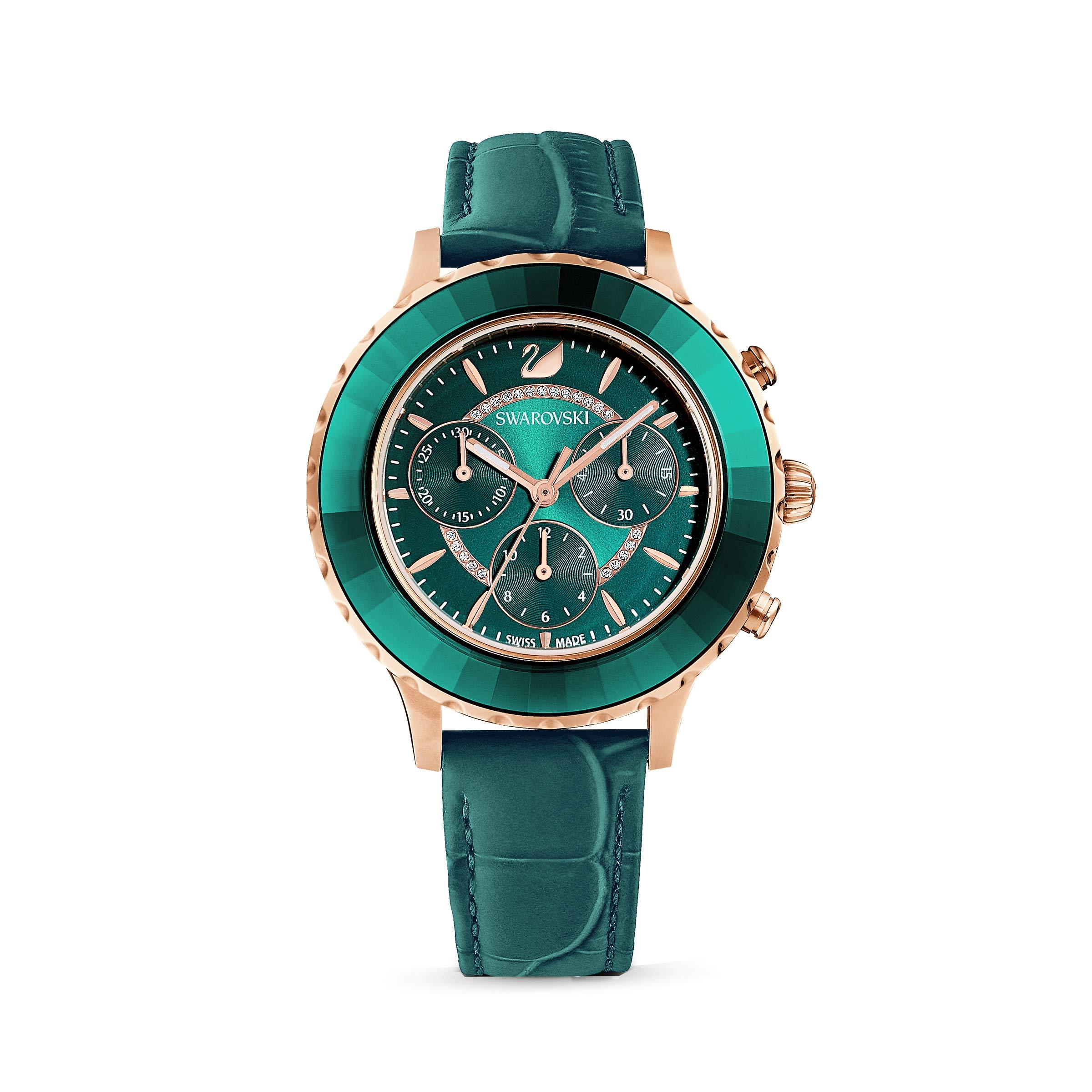 Reloj Octea Lux Chrono Swarovski de Cuero de color Verde: ahorra un 31 % |  Lyst