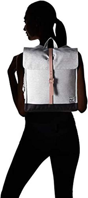 Herschel Supply Co. City Mid-volume Backpack, Light Grey Crosshatch/ash  Rose/black, One Size in Gray - Lyst