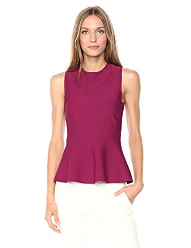 theory classic peplum top