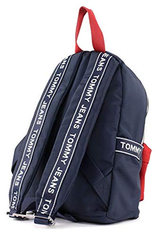 tommy hilfiger logo tape mini backpack