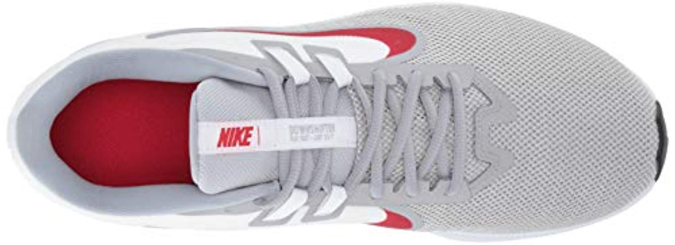 Nike Rubber Downshifter 9 Running Shoe, Wolf Grey/university Red in Gray  for Men | Lyst