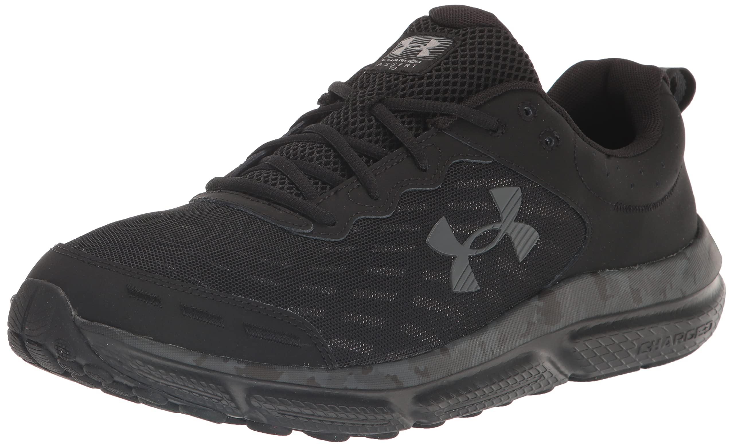 Under Armour Charged Assert 10 Camo Running Shoe, in Black for Men | Lyst