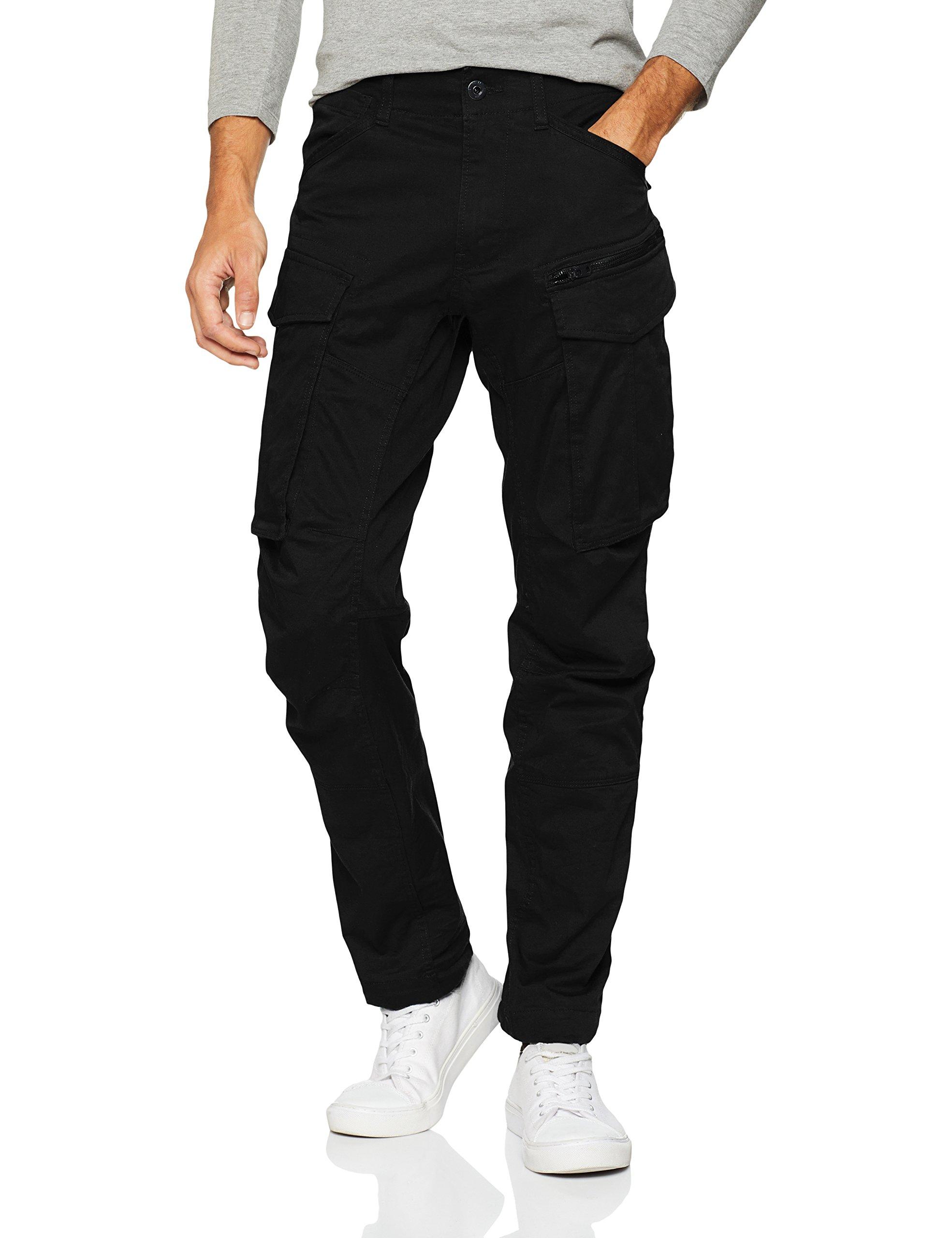 G-Star RAW Rovic Zip 3d Straight Tapered Trousers in Black for Men - Lyst