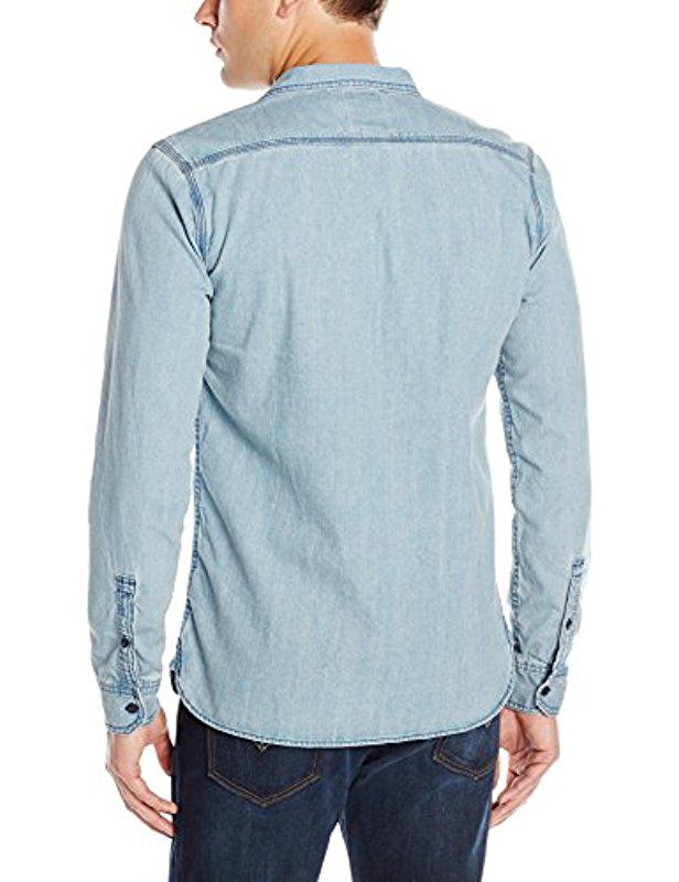 Levi's Standard Denim Work Shirt in Blue for Men | Lyst