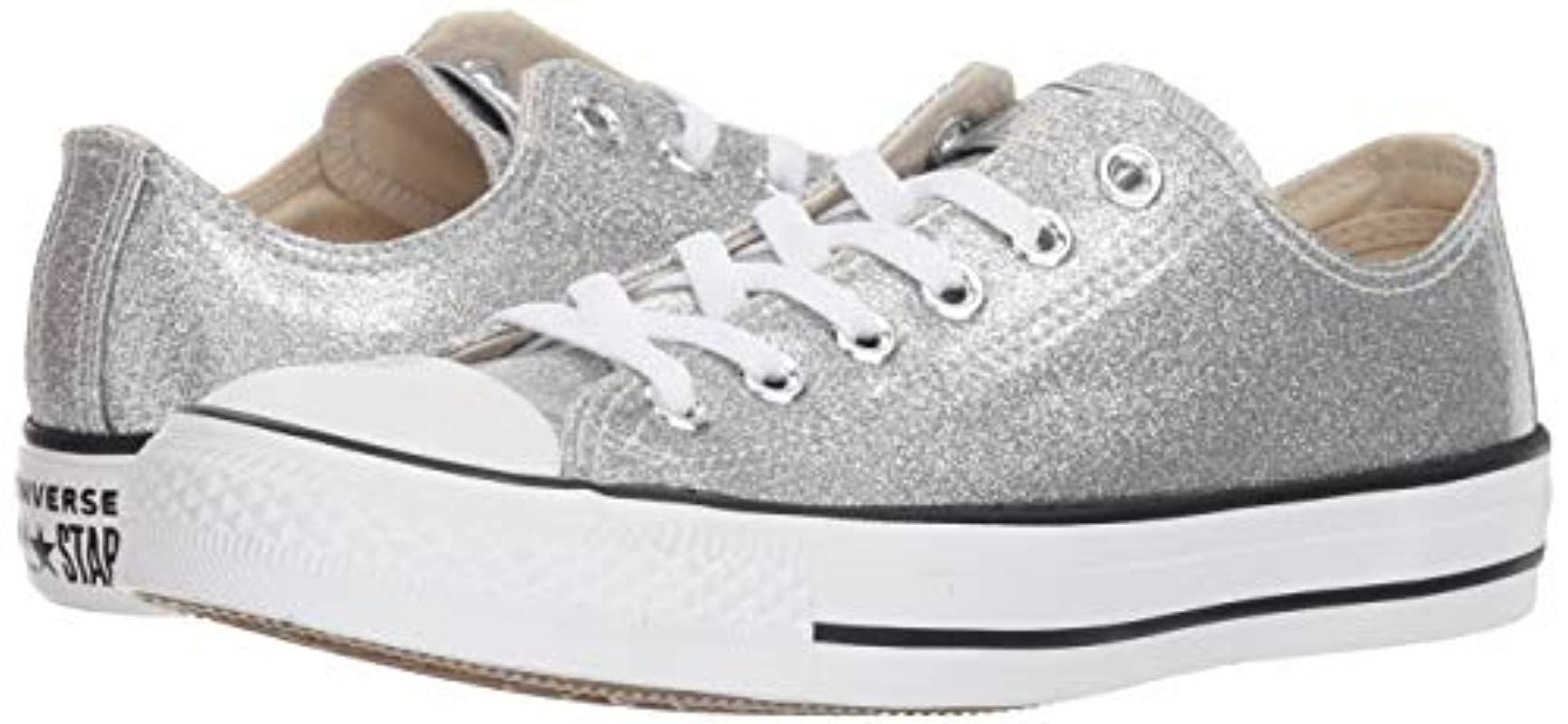 silver converse adults