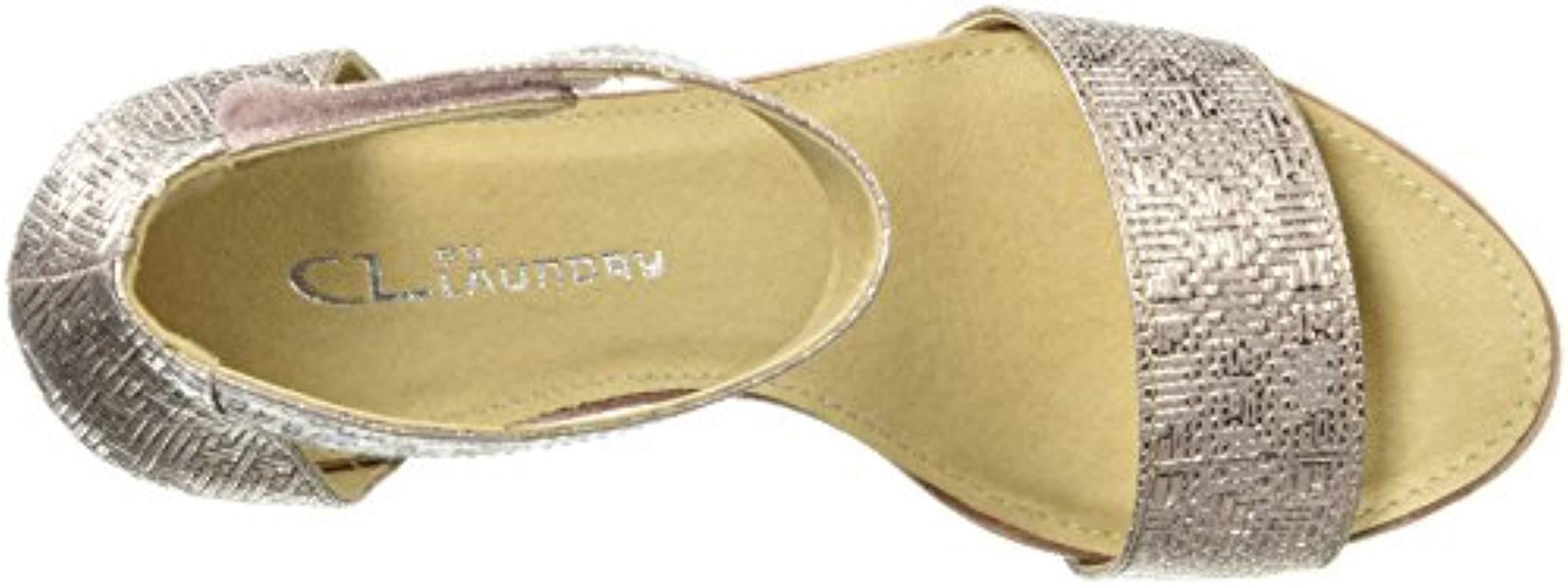 cl by laundry hot zone wedge sandal