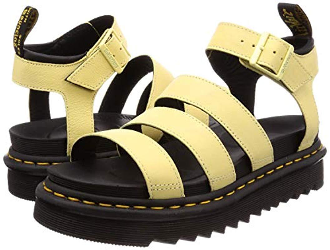 yellow doc sandals