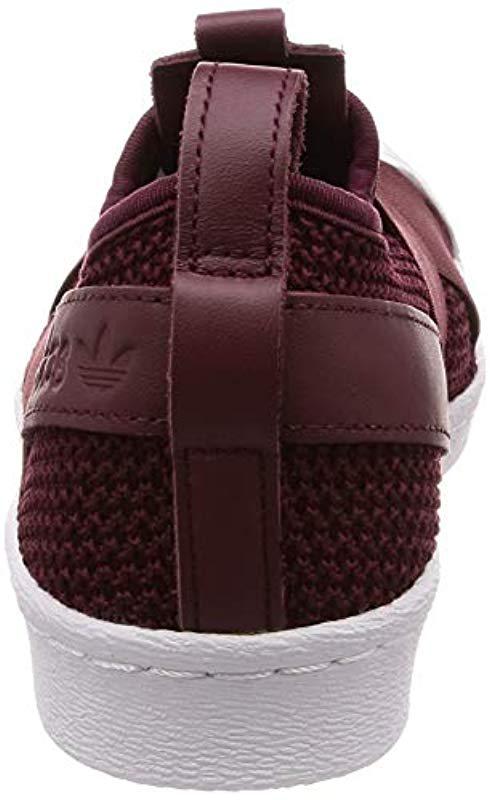 adidas superstar slip on bordeaux