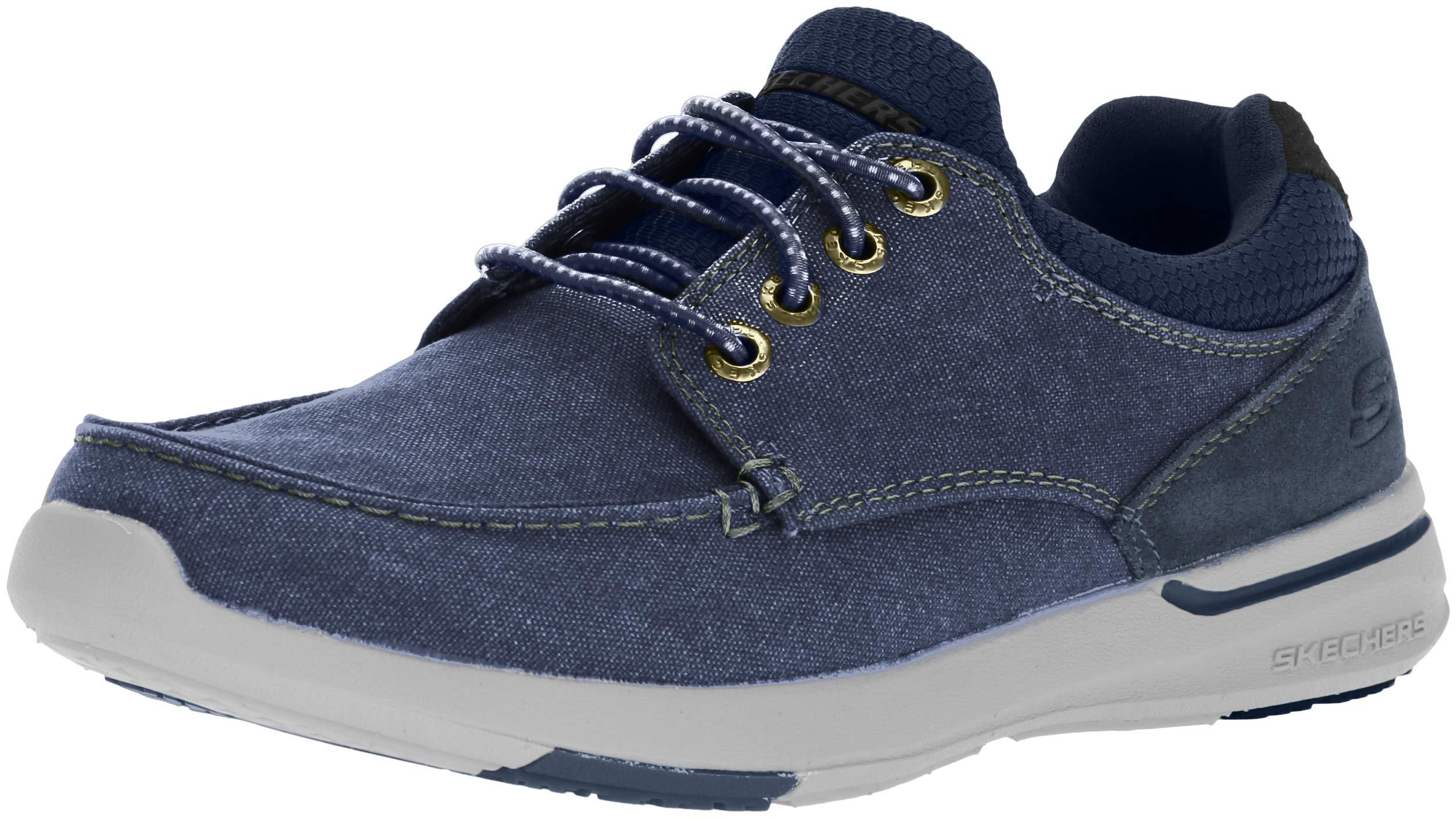 Skechers Canvas Relaxed Fitelentmosen Boat Shoe,navy,8.5 M Us in Blue