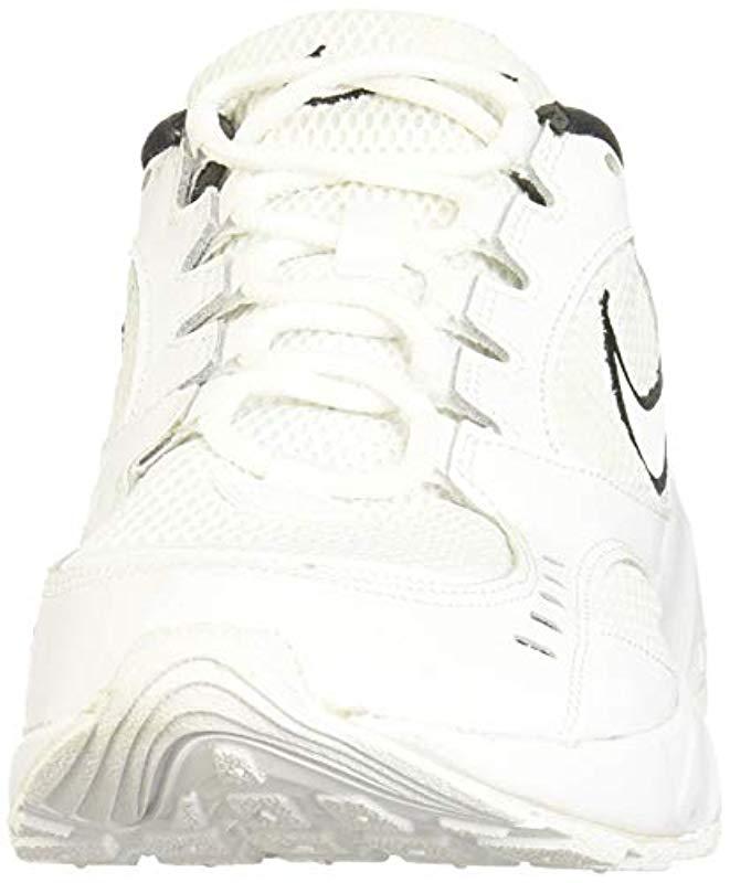 Nike Leather Air Heights in White White Black (White) | Lyst UK