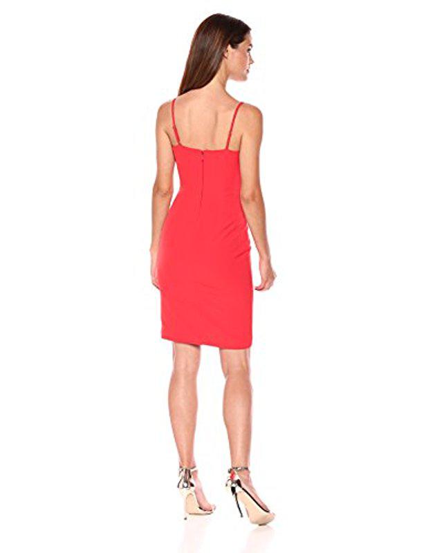Guess Sunset Dress With Ruffle Detail in Red - Save 22% - Lyst