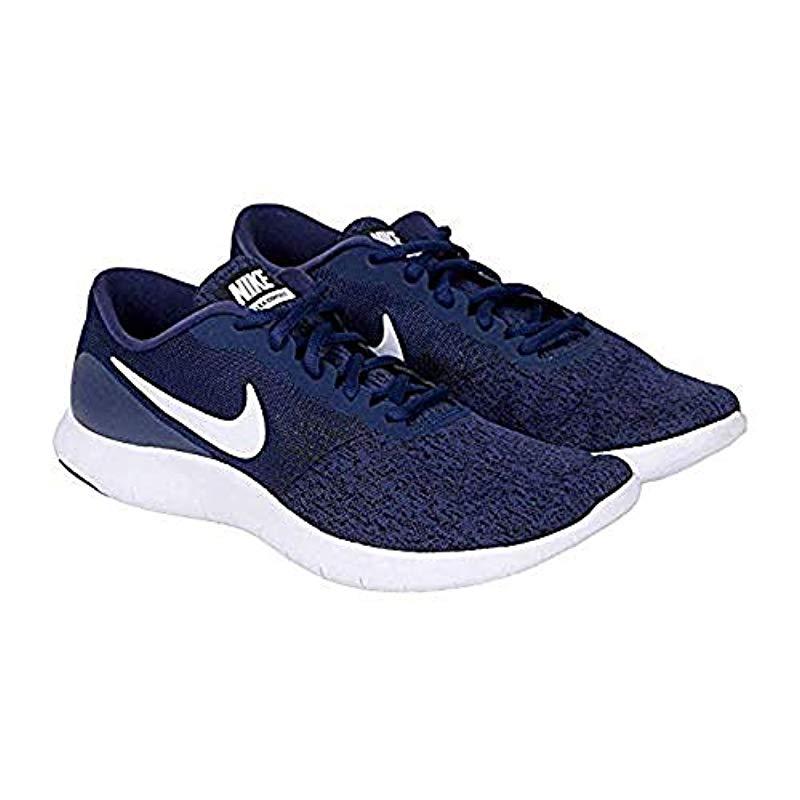 nike flex contact navy blue running shoes