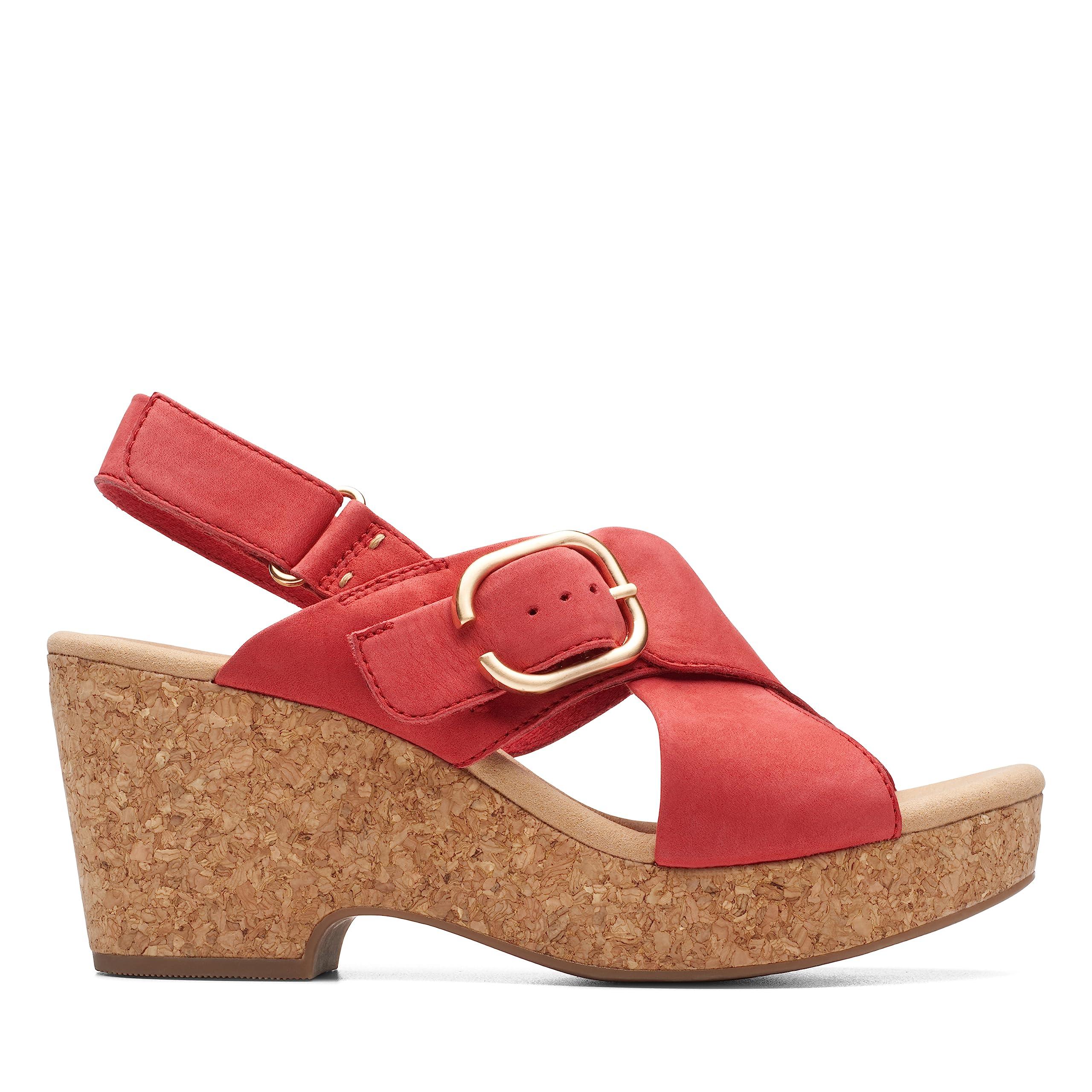 Tata Cliq Pink Leather Wedges Buy Women S Clarks Giselle Beach
