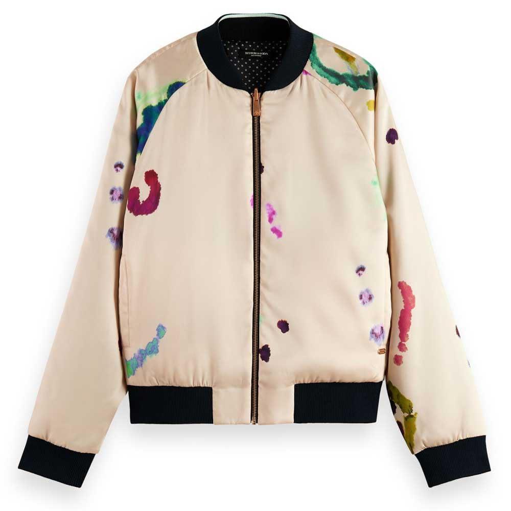 Reversible Bomberjacke Scotch Soda Bomberjacke Damen Stehkragen