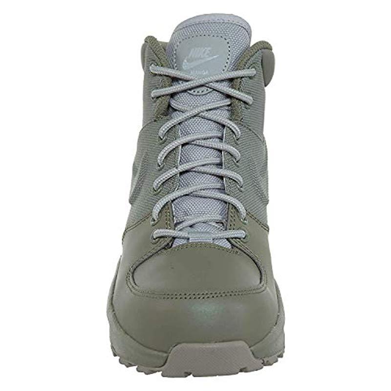 Nike Manoa Leather Hiking Boot in Gray 