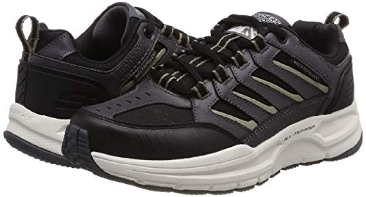 Skechers Leather Escape Plan 2.0 Oxford in Charcoal/Black (Black) for Men -  Save 76% | Lyst