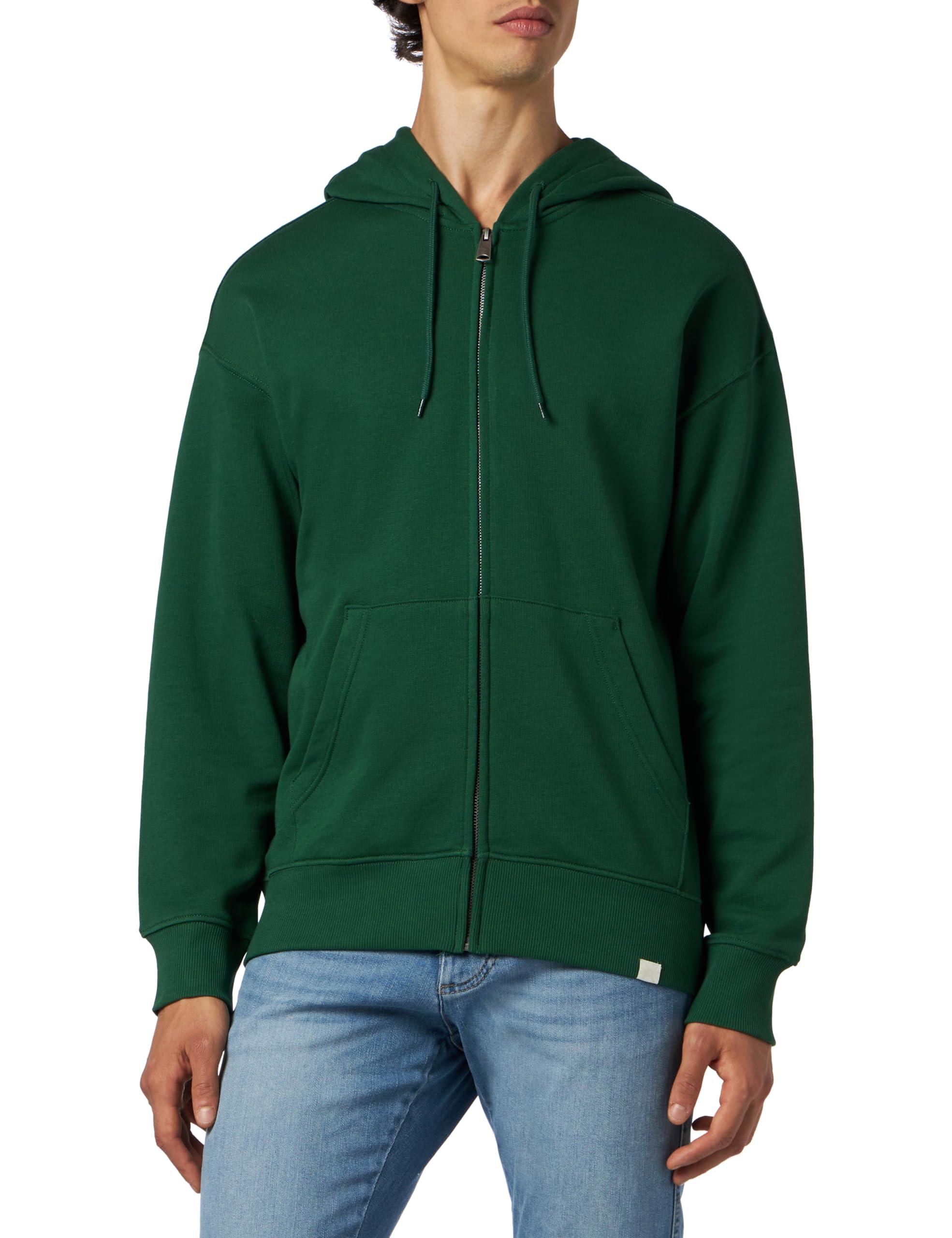 Benetton Jacket C/capp M/l 3j68u5001 Hooded Sweatshirt in Green for Men |  Lyst UK