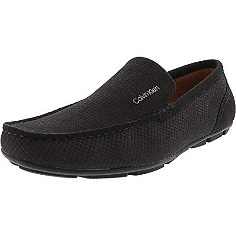 calvin klein men's manny nubuck drivers