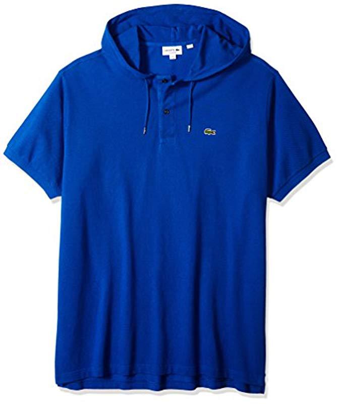 lacoste short sleeve hoodie