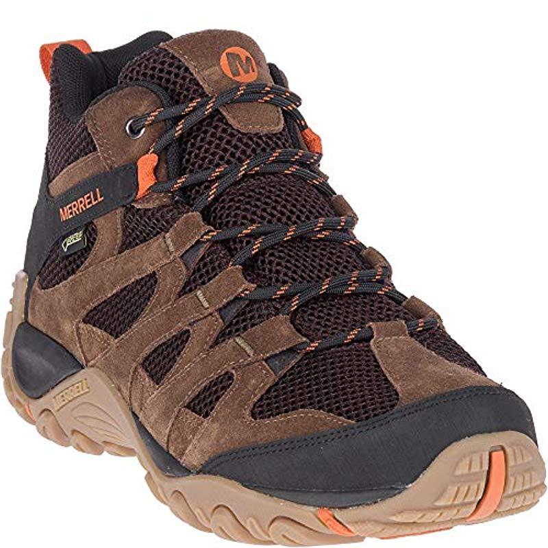 Merrell Suede Alverstone Mid Gore -tex /uk in Brown for Men | Lyst UK