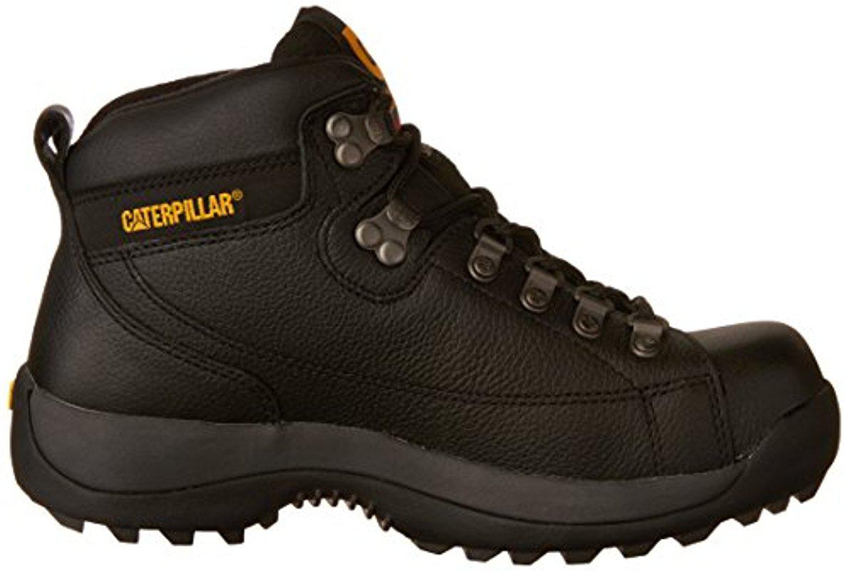 Caterpillar Hydraulic Mid Cut Steel Toe Boot in Black for Men | Lyst