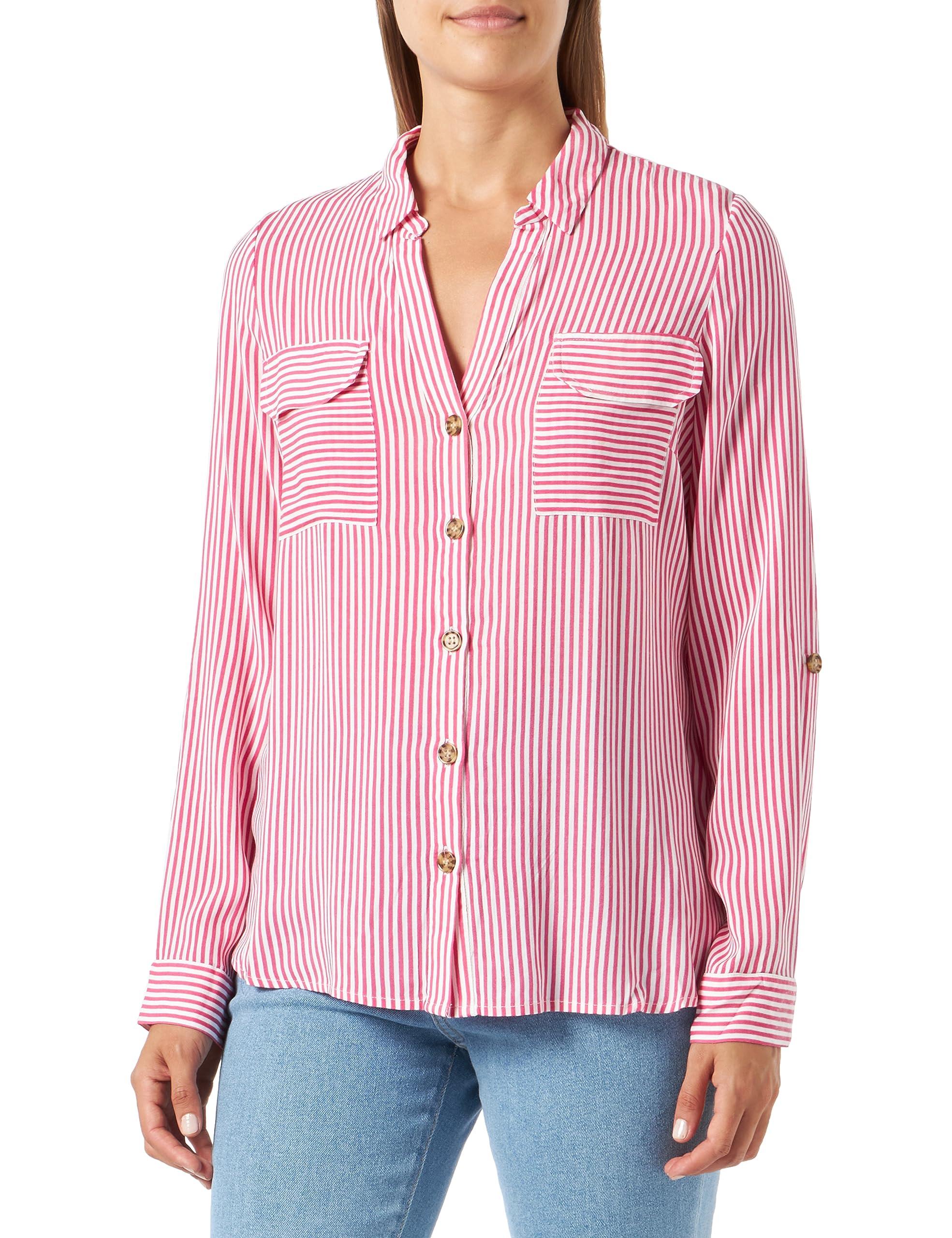 Vero Moda Vmbumpy L/S Shirt New Wvn Noos in Pink | Lyst DE