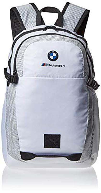 PUMA Bmw M Motorsport Backpack in White for Men | Lyst UK