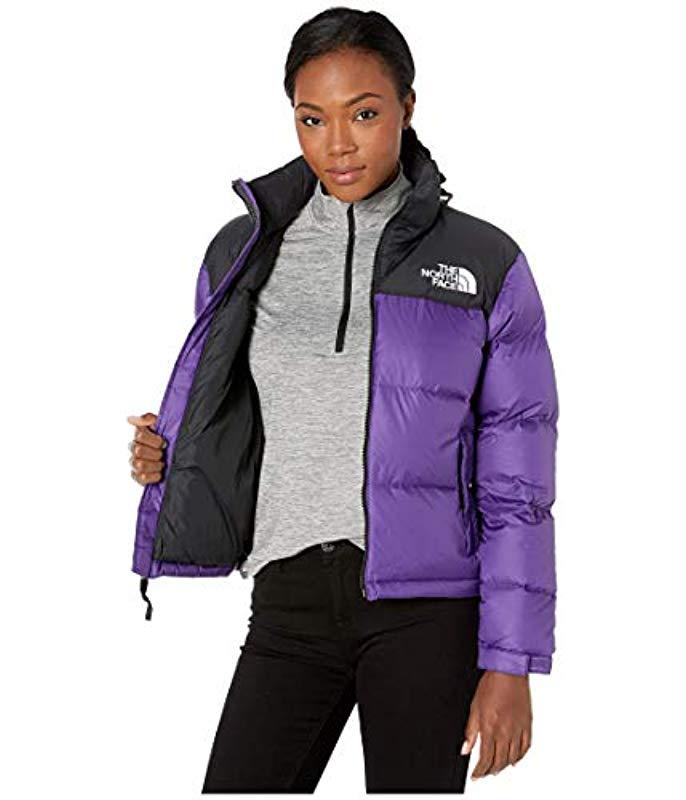 The North Face Goose Cropped Nuptse Jacket in Violet (Purple) - Lyst
