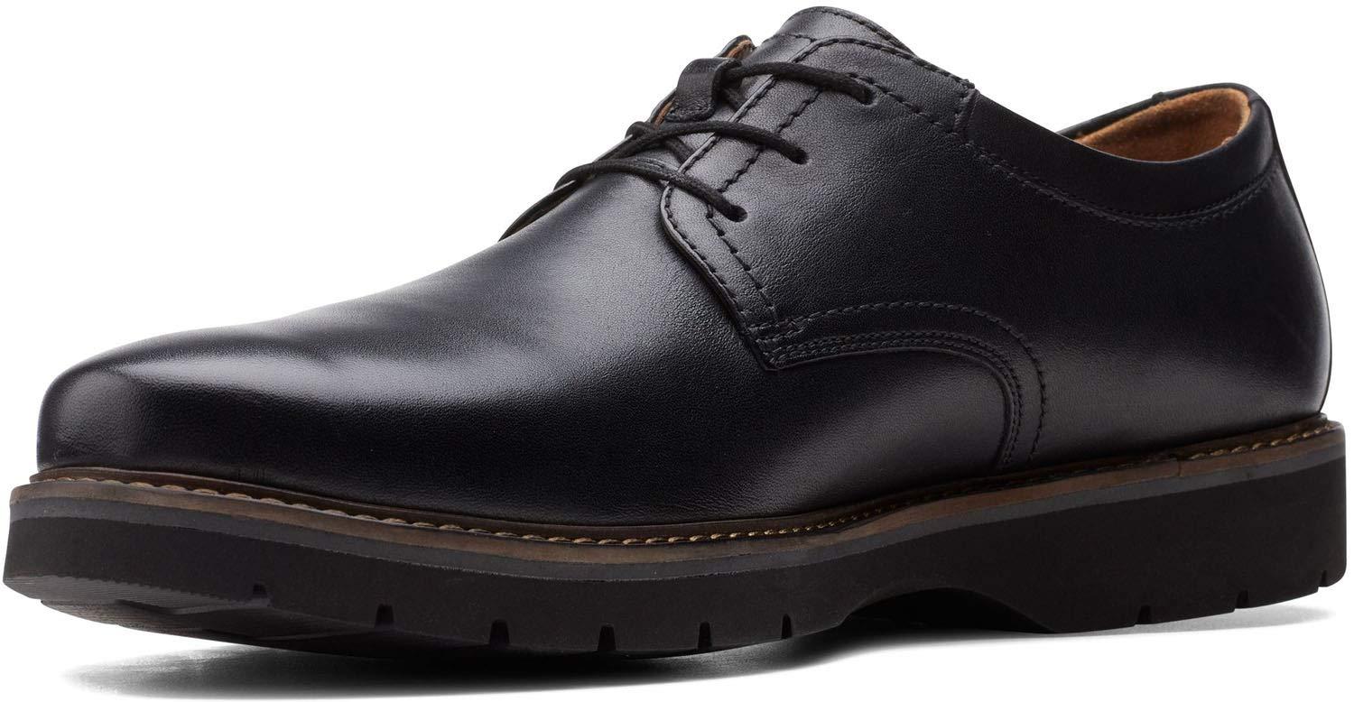 Clarks Leather S Bayhill Plain Shoes in Black Leather (Black) for Men ...