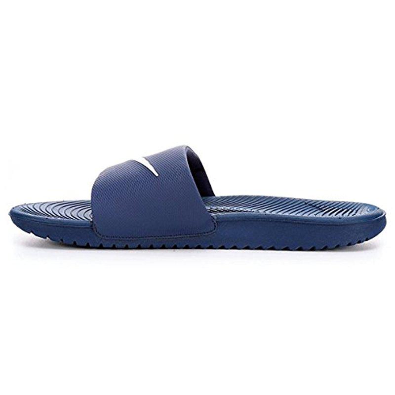 nike kawa slide blue