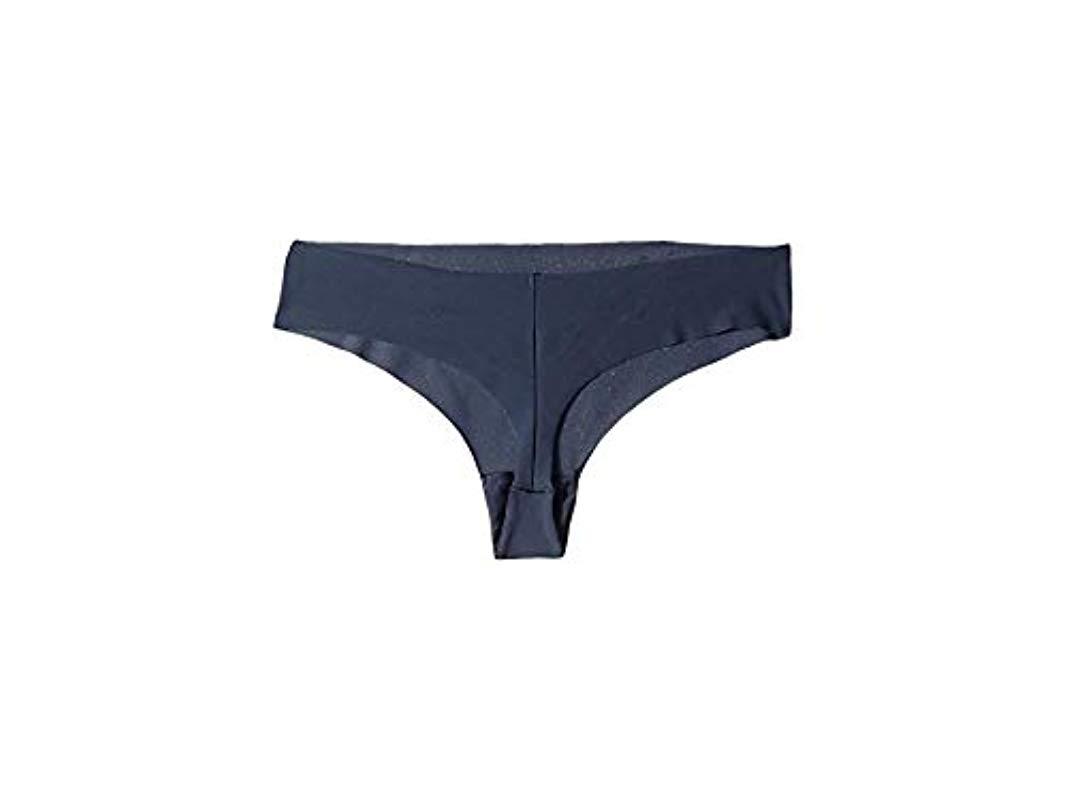 Calvin Klein Invisibles Thong in Blue - Lyst