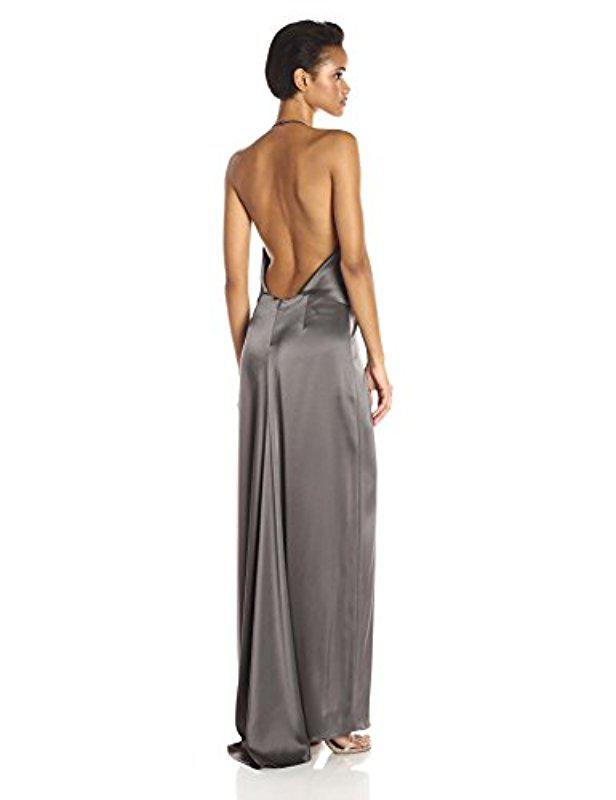 low back halter dress