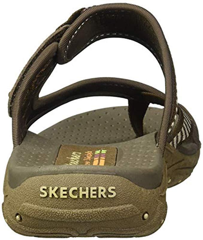 Skechers Reggae Rasta Flip slop Sandals Flop in Brown Lyst UK