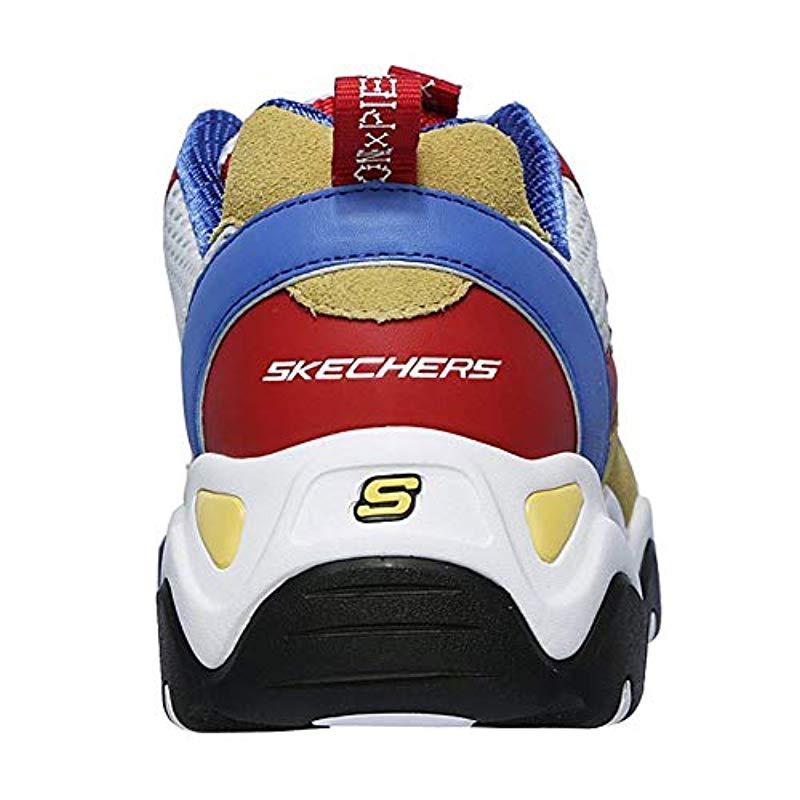Skechers X One Piece D lites 2 Low Top Sneaker Shoes for Men Lyst UK