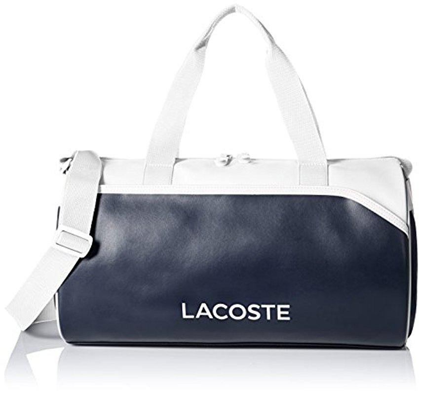 lacoste duffle bag green