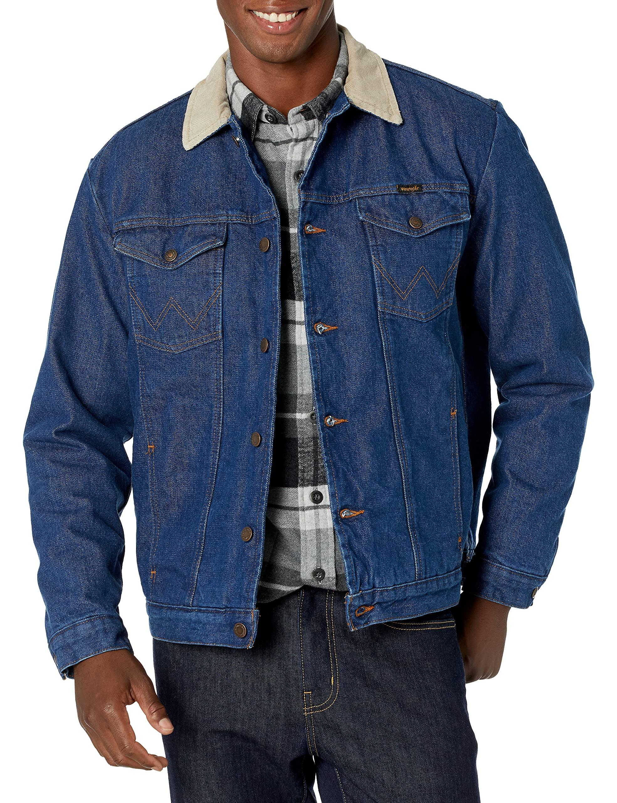 Wrangler Western Style Lined Denim Jacket in Blue for Men | Lyst