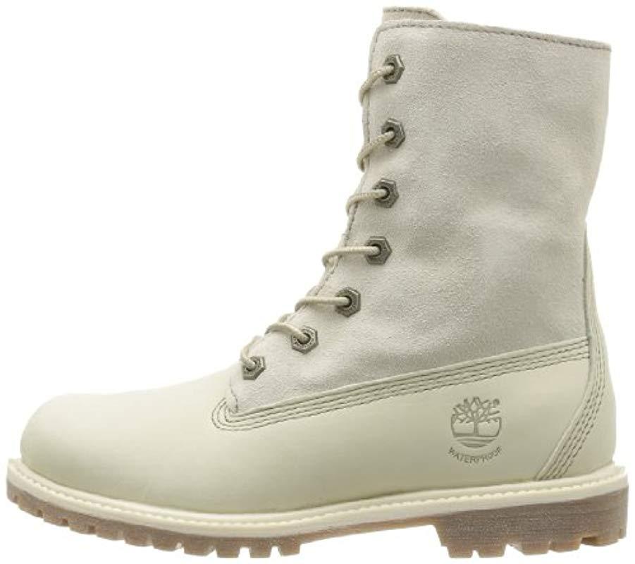 timberland damen authentics teddy fleece waterproof chukka boots